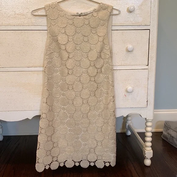 Alice + Olivia Clyde Dot Lace shift dress - Picture 2 of 4